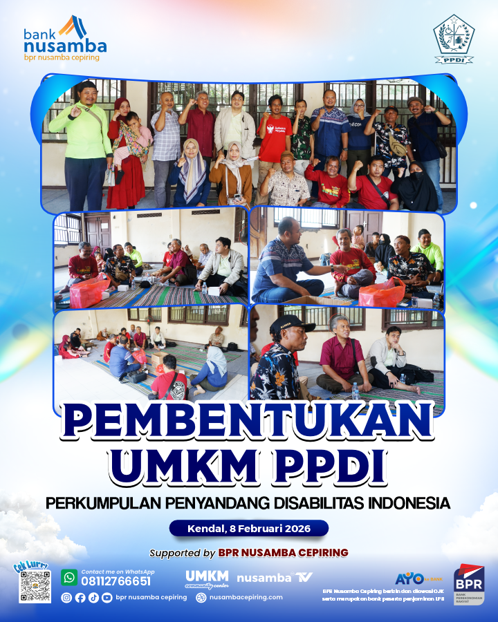 Wujudkan Kemandirian Ekonomi, PPDI Kendal Sosialisasikan Pembentukan Pengurus UMKM Disabilitas