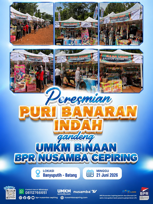 UMKM Binaan Nusamba Cepiring Turut Meriahkan Peresmian Perumahan Banaran Indah